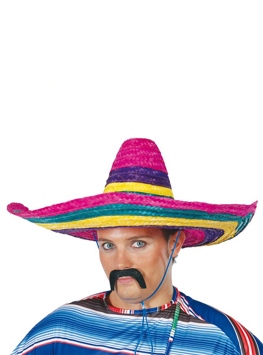 FIESTAS GUIRCAGuirca 13612 – Sombrero mexicano multicolor de paja, talla única