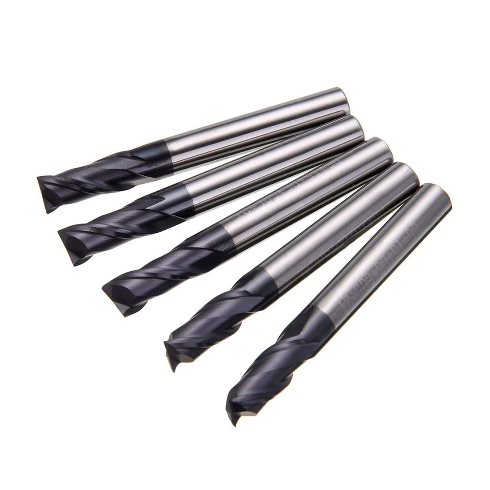 Zestawy wierteł 5 sztuk 6mm Shank frezy z węglików spiekanych, 2-ostrzowe trwałe stalowe wiertła, metalowe narzędzia do cięcia drewna, frezy