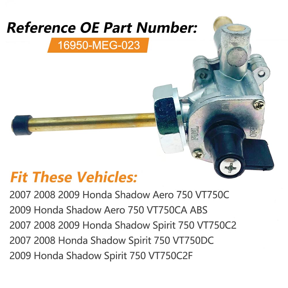 Honda Shadow 750 Accessories SUKECA Fuel Gas Tank Switch Valve