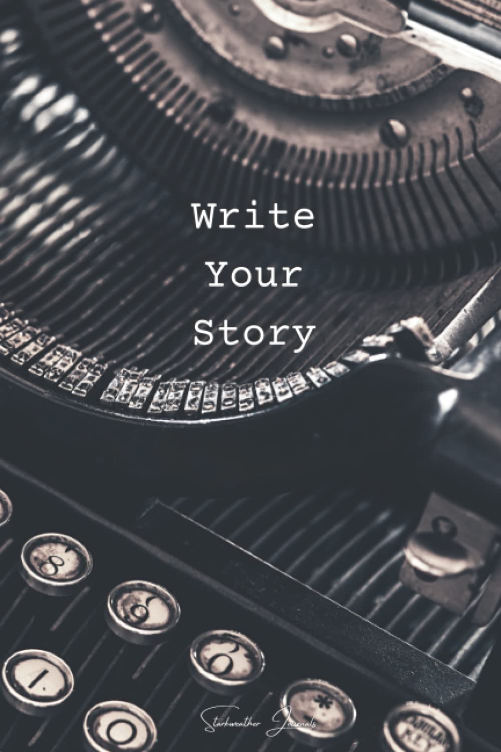 Typewriter Writing Journal: 6"x9" Writing Journal With 120 Lined Quill Themed Pages
