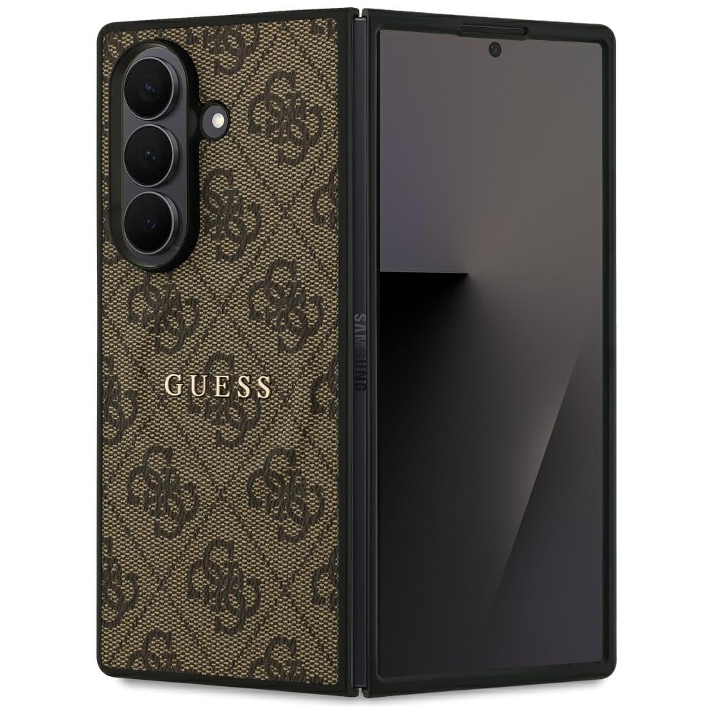 CG MOBILE Guess 4G Classic Coque de protection compatible avec MagSafe pour Samsung Galaxy Z Fold7 (marron)