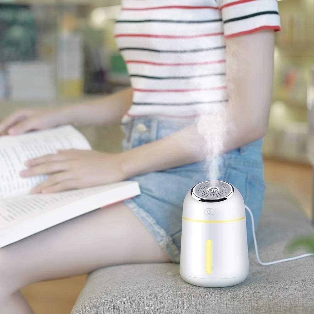 3 in 1 Ultrasonic Air Humidifier 330ml Quite Mini LED Light USB Fan Aroma Difusor for Home Car Mini Essential Oil Diffuser air Filtration