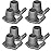 Dotday 8 Pack Walker Skis Glides, Universal Walker Accessories for Seniors Mobility Aid Accessory