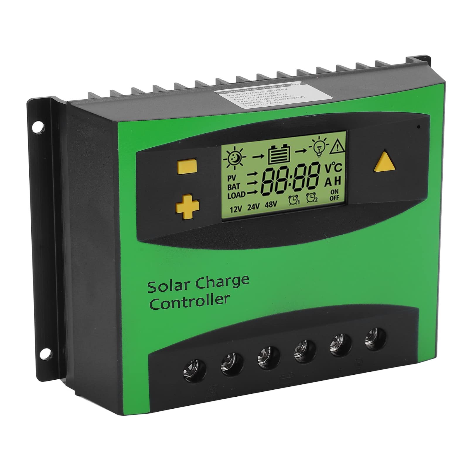 Contrôleur de charge solaire LCD PWM 60A 12V 24V