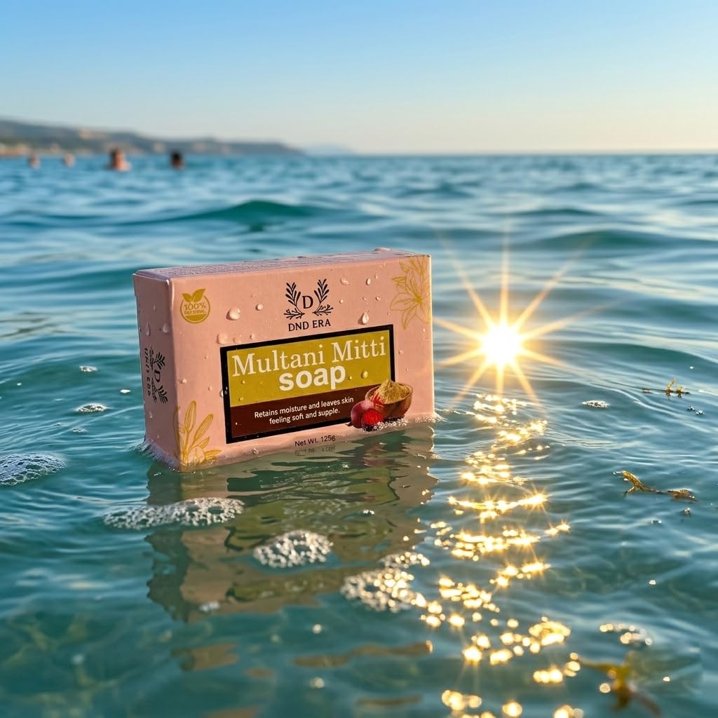 DND ERA® Multani Mitti Soap for Oil Control & Deep Cleansing | Fuller's Earth Soap for Acne-Prone & Oily Skin | Natural Exfoliating Bar for Men & Women 4