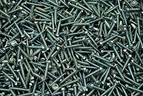 (1000) Zip Screws 10 x 1 Self-Piercing Hex Washer Head Sheet Metal
