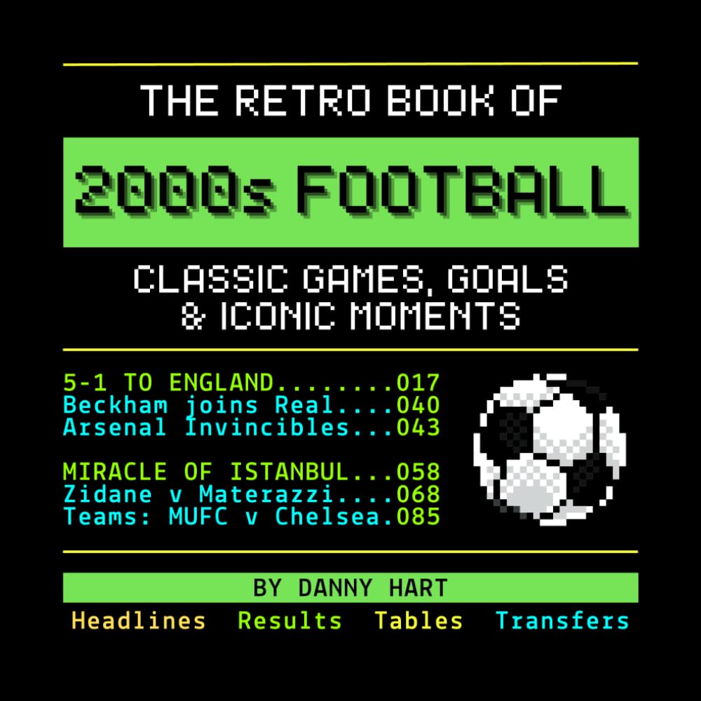 The Retro Book of 2000s Football: Classic Games, Goals & Iconic Moments: Reliving Football History Through Nostalgic TV Graphics (The Retro TV Football Book Series)