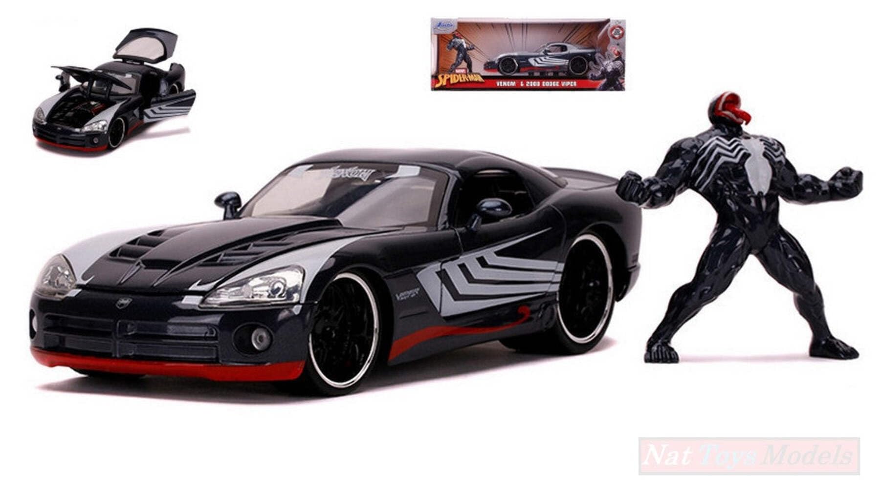 SCALE MODEL COMPATIBLE WITH DODGE VIPER SRT-10 2008 W/VENOM FIGURE 1:24 JADA TOYS JADA31750