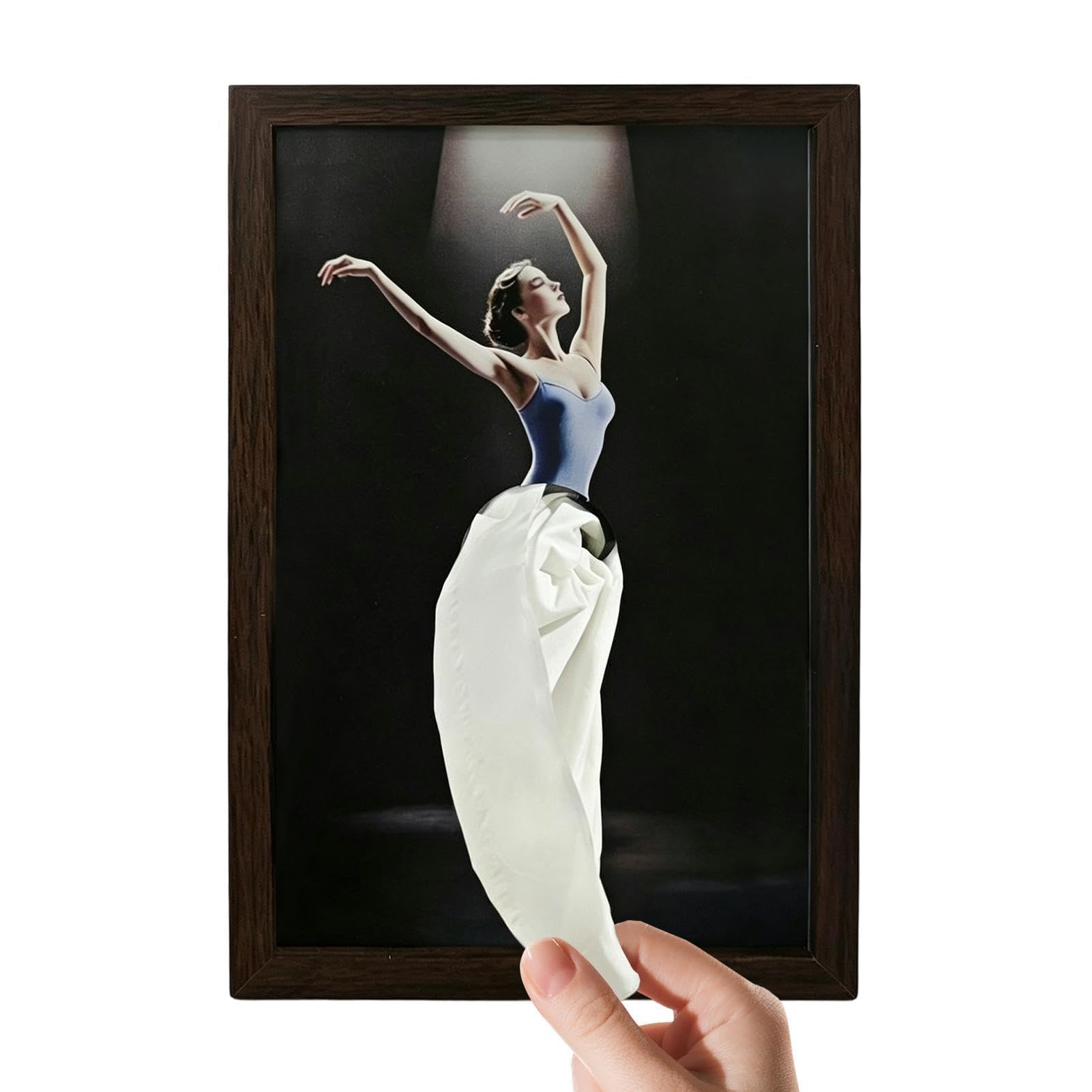 Sbziojhdr One Color Tissue Box， Ballet Dancer Tissue Box, Ballerina Wood Skirt Napkin Dispenser, Elegant Wooden Cover Holder