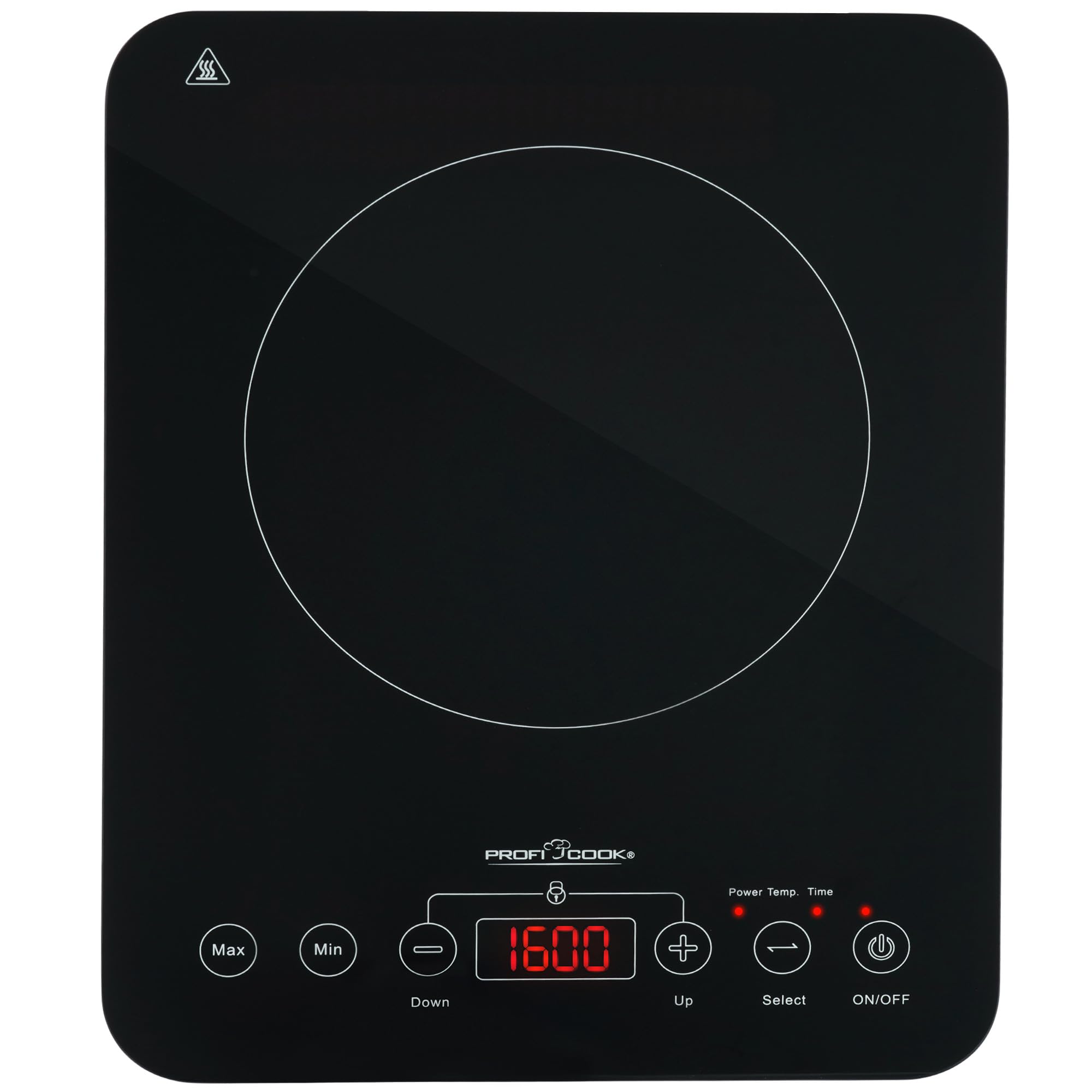 ProfiCook® Induktions-Einzelkochplatte | Schnelle Erhitzung durch Induktion | ECO-Save | Sensor Touch | Kochfeld mit 10 Leistungsstufen | Timer | Herdplatte mit Überhitzungsschutz | PC-EKI 1062