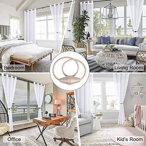 Strong Magnetic Curtain Tiebacks With Upgrade Larger Magnet,2Pack Upgrade Magnet Modern Curtain Holdbacks Decorative Tie Backs For Drapery Window Treatment Decor (Black) #TOP6