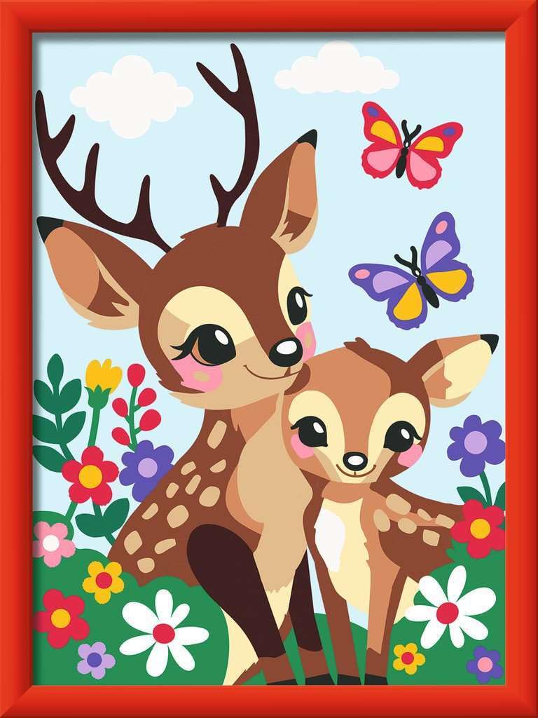 Ravensburger CreArt, Painting by Numbers Children - Happy Deer