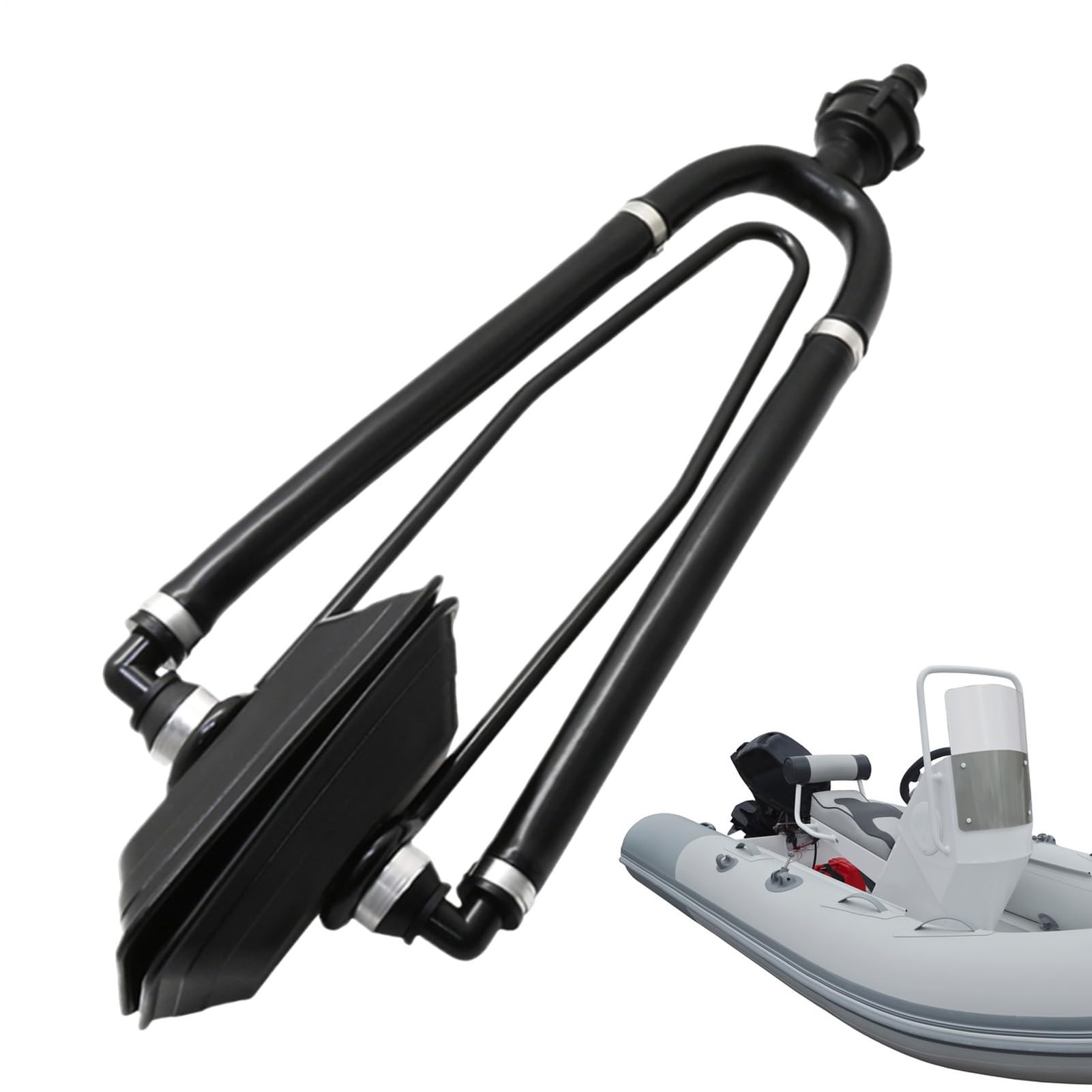 Cuffia Di Lavaggio Motore Marino – Tubo 34 Cm | Set Per Risciacquo Entrobordo E Fuoribordo | Pratici Di Manutenzione Idrica Per Motori Con Piede Poppiero