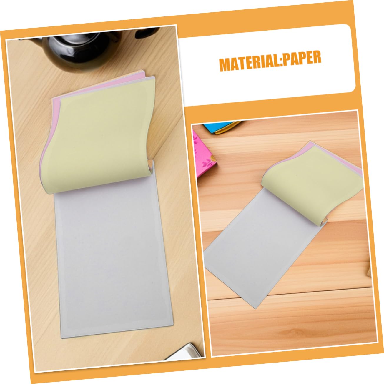 10pezzi Di Carta Kraft Da Blocco Note Vuoto Per Appunti Copia Multistrato Formato Versatile Per Contabilità e Fatturazione