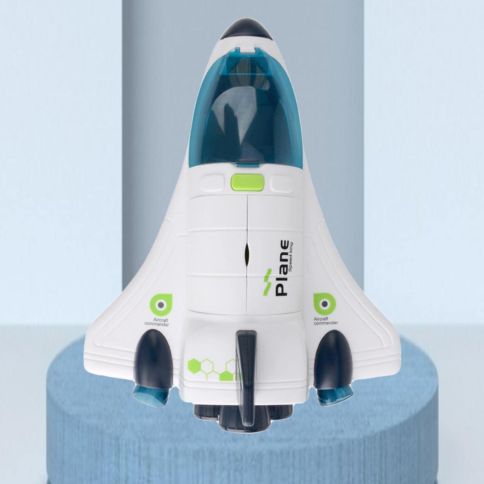 Lot de 2 véhicules jouets spatiaux avec lumières et sons pour enfants de 3 à 6 ans