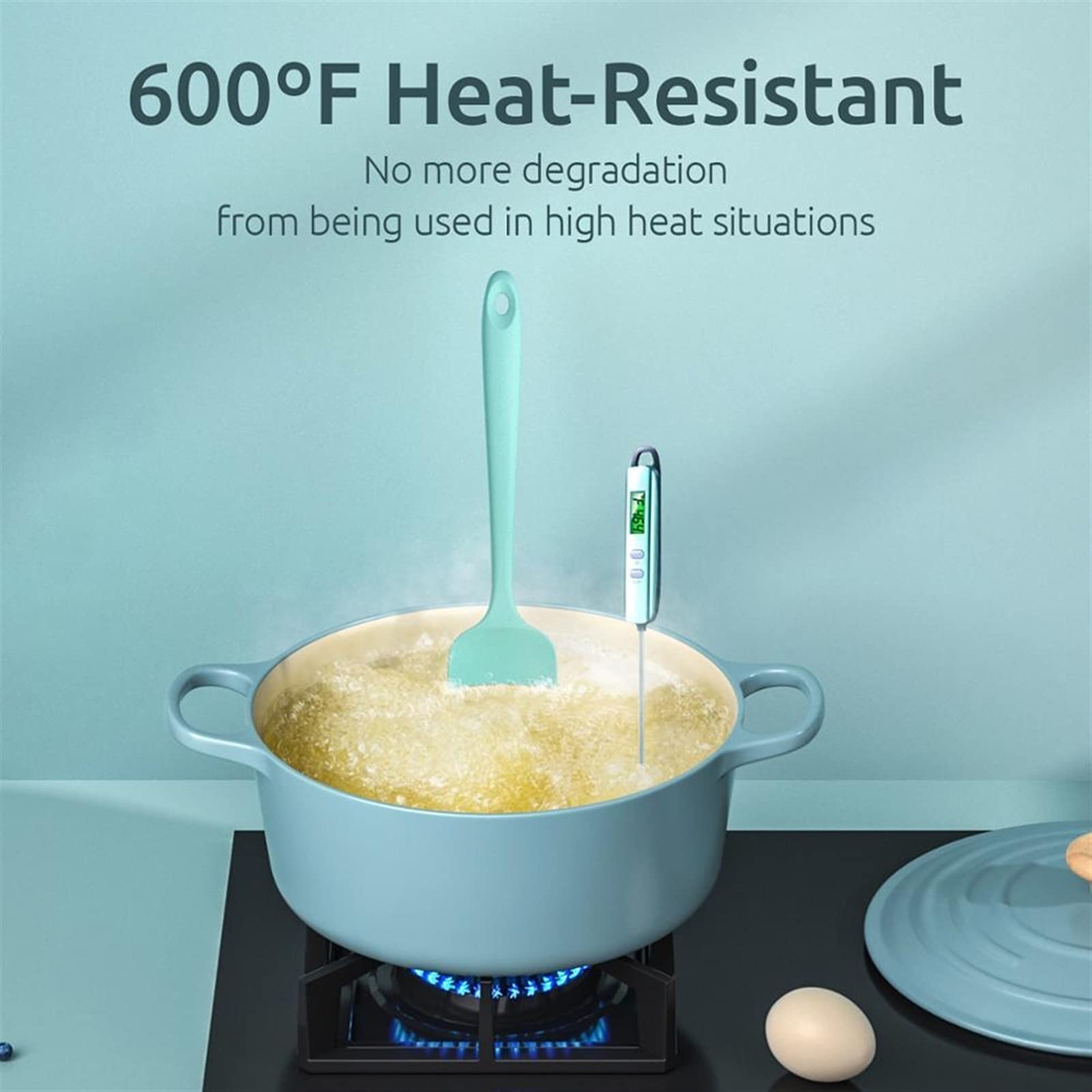 Espatula Cocina Cocina de 2 piezas Espátula Silicona Horneado Espátula Pastelería Herramienta Pastel Decoración de la espátula de hielo para cocinar, hornear y mezclar Espatula Reposteria