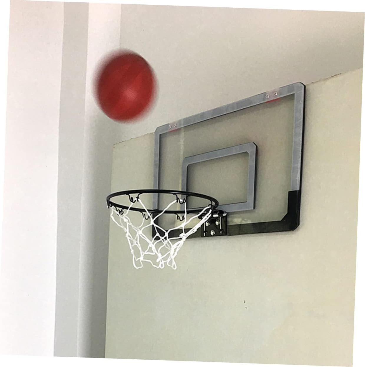 1pc Indoor Basketball Door Hanging Basketball Board Mini Hoop Easy Assembly for Boys and Girls Adults