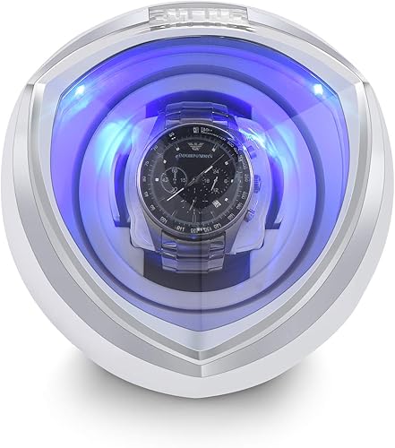 Miniatura 3 de Enrollador de reloj automático individual con motor silencioso, 4 ajustes de modo de rotación, adecuado para reloj de pulsera para hombres y mujeres