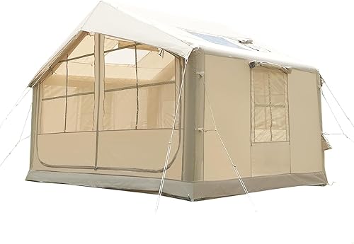 Miniatura 9 de Tienda de campaña inflable, diseño de lujo de Glamping con tragaluz, tela de Oxford