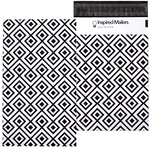 Image of Inspired Mailers - Poly Mailers 6x9 - Geometric Print - Mailing Envelopes - Packaging Envelopes (6x9, 100 Pack)