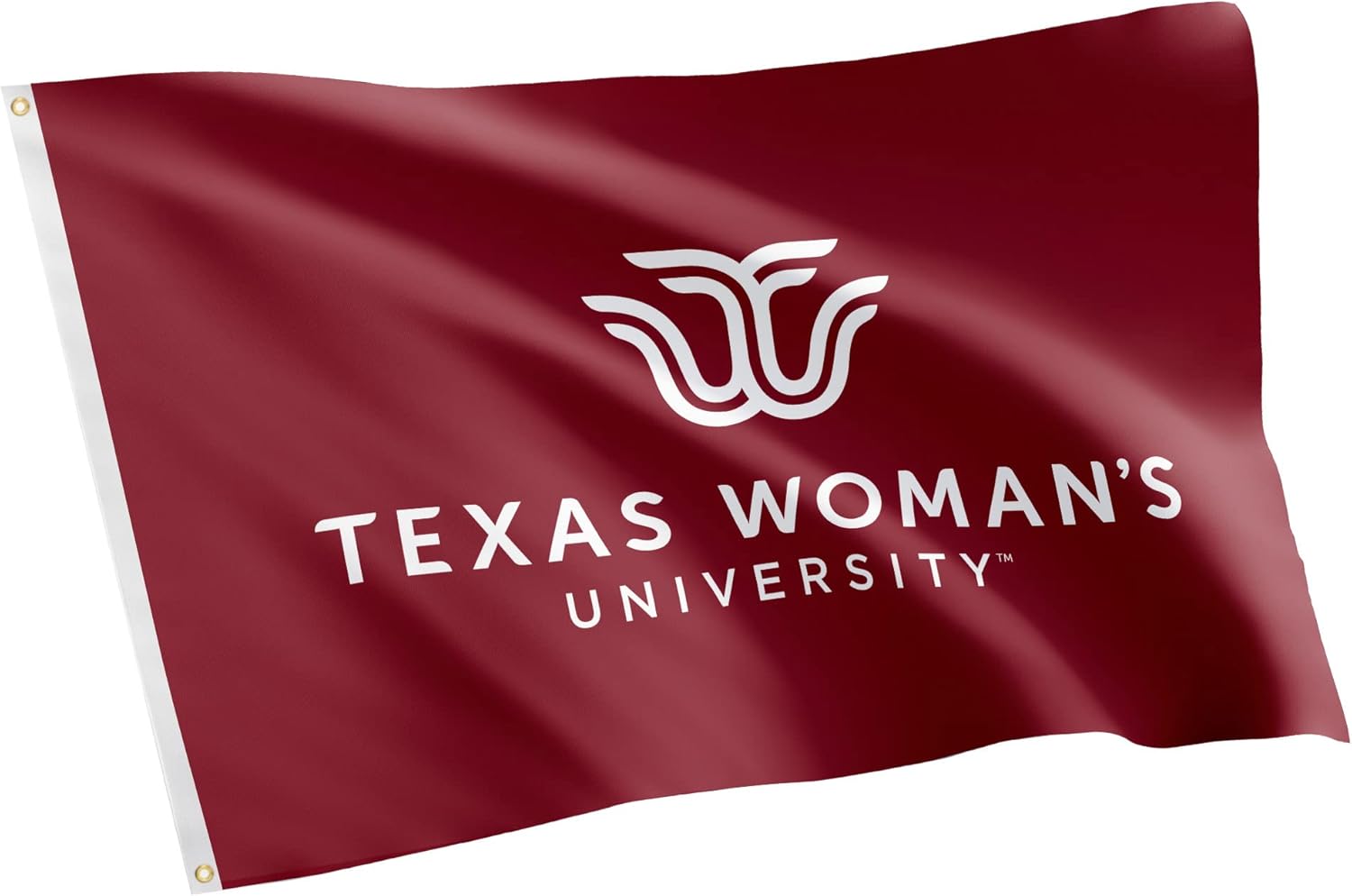 Desert Cactus Texas Woman's University TWU Flag - 3 x 5 Feet Pioneers Banner, Indoor/Outdoor Durable Fabric, 100% Polyester Design (Style 1)