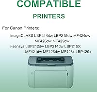 Vista 4 de 5 Pack Compatible Laser Printer Cartridge (High Yield) Replacement for Canon CRG-052H Imaging Cartridge use for Canon Image Class LBP214dw LBP215dw