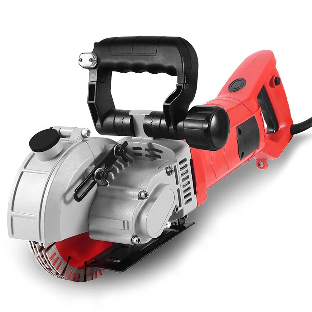 Susemse Wall Chaser 4800W Wall Grooving Machine Channels Cutter, Concrete Slotting Machine For Cutting Slotting Marble Concrete Grooves 5000R/Min