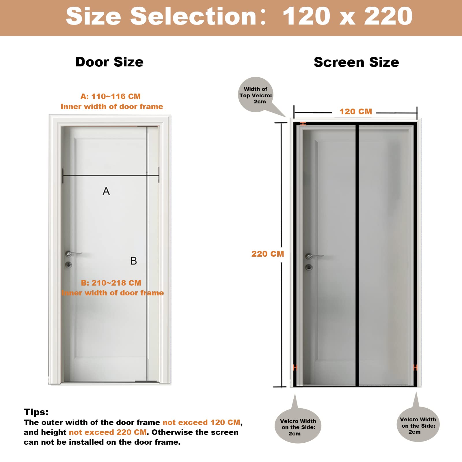 Zanzariera Magnetica per Porte 120x220cm, Modelli più Recenti, Zanzariera per Porte da Balcone Senza Foratura, Adatta per Porte da Balcone, Porte Finestre. Nero