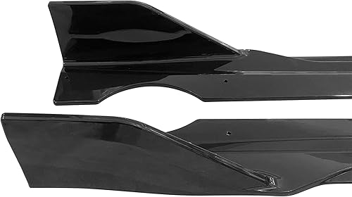 Miniatura 6 de IKON MOTORSPORTS, Faldas laterales compatibles con BMW G05 X5 M Sport 2019-2023, extensión lateral de inyección de PP estilo IKON color negro