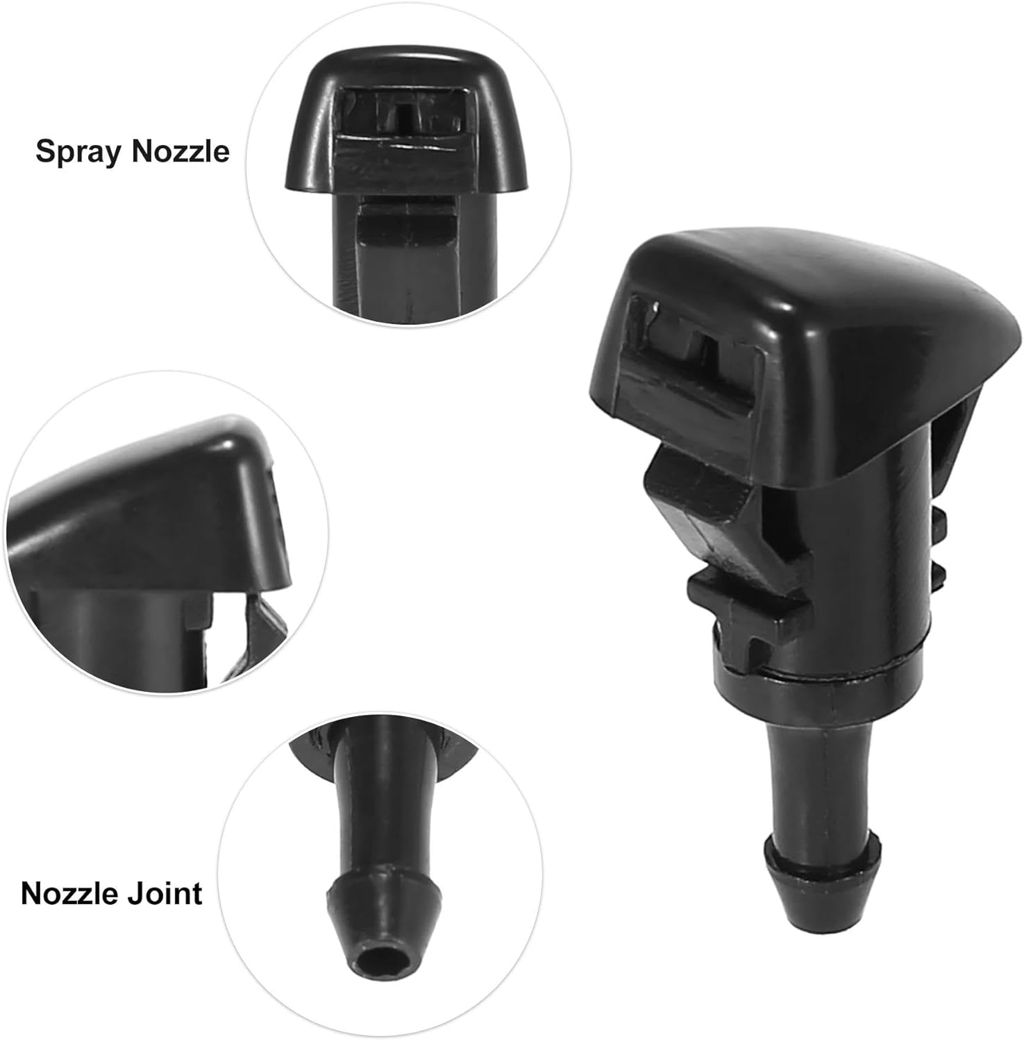 Compatible with Chrysler for Town for Country 2008-2016 Front Windshield Wiper Nozzles Fluid Hose Connectors 5113049AA
