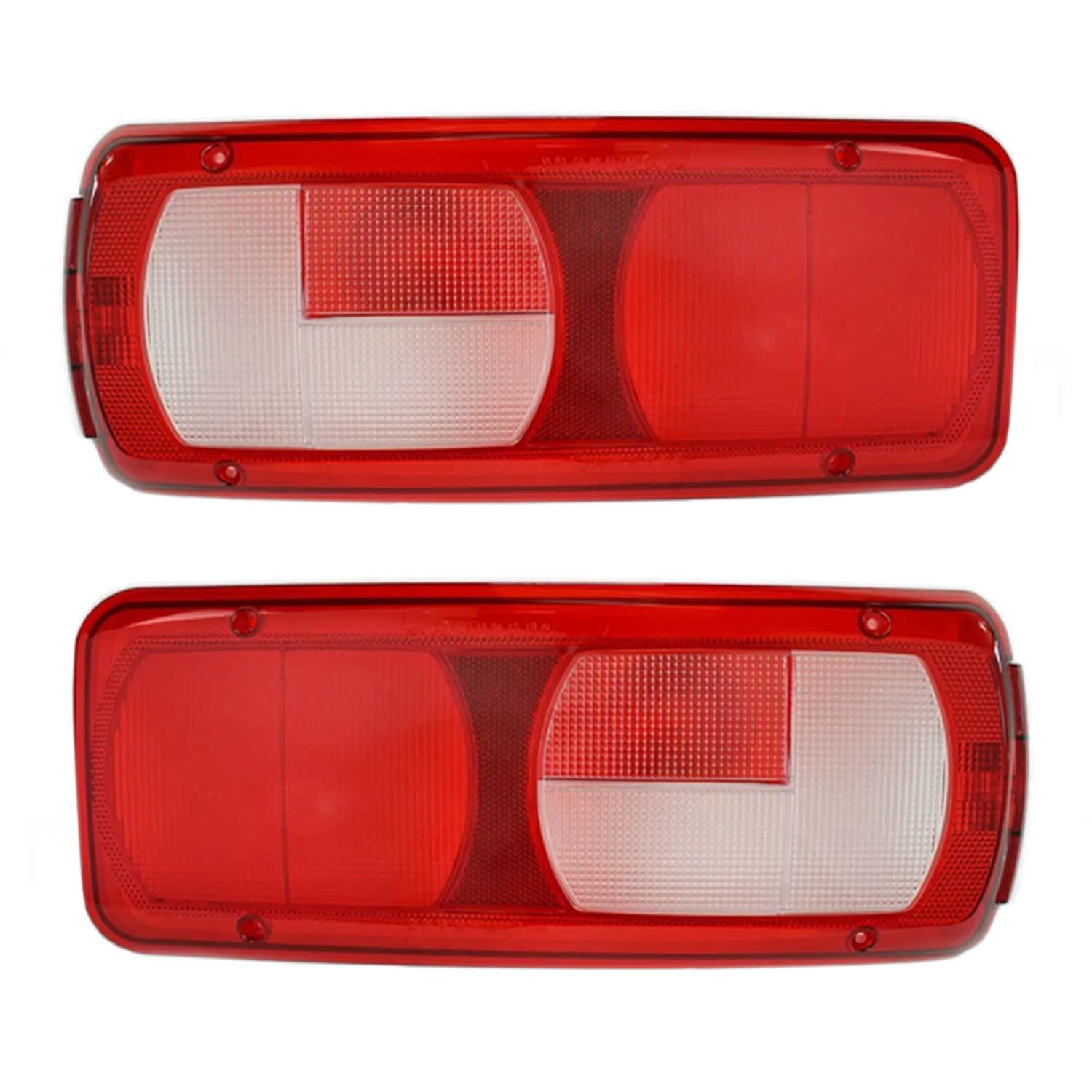 Generisch 2x Vetro fanale posteriore Destro Sinistro Posteriore Compatibile con DAF XF 105 106 CF LF Vetro ottico Vetro fanale posteriore Vetri di ricambio Per fanale posteriore Fanale posteriore