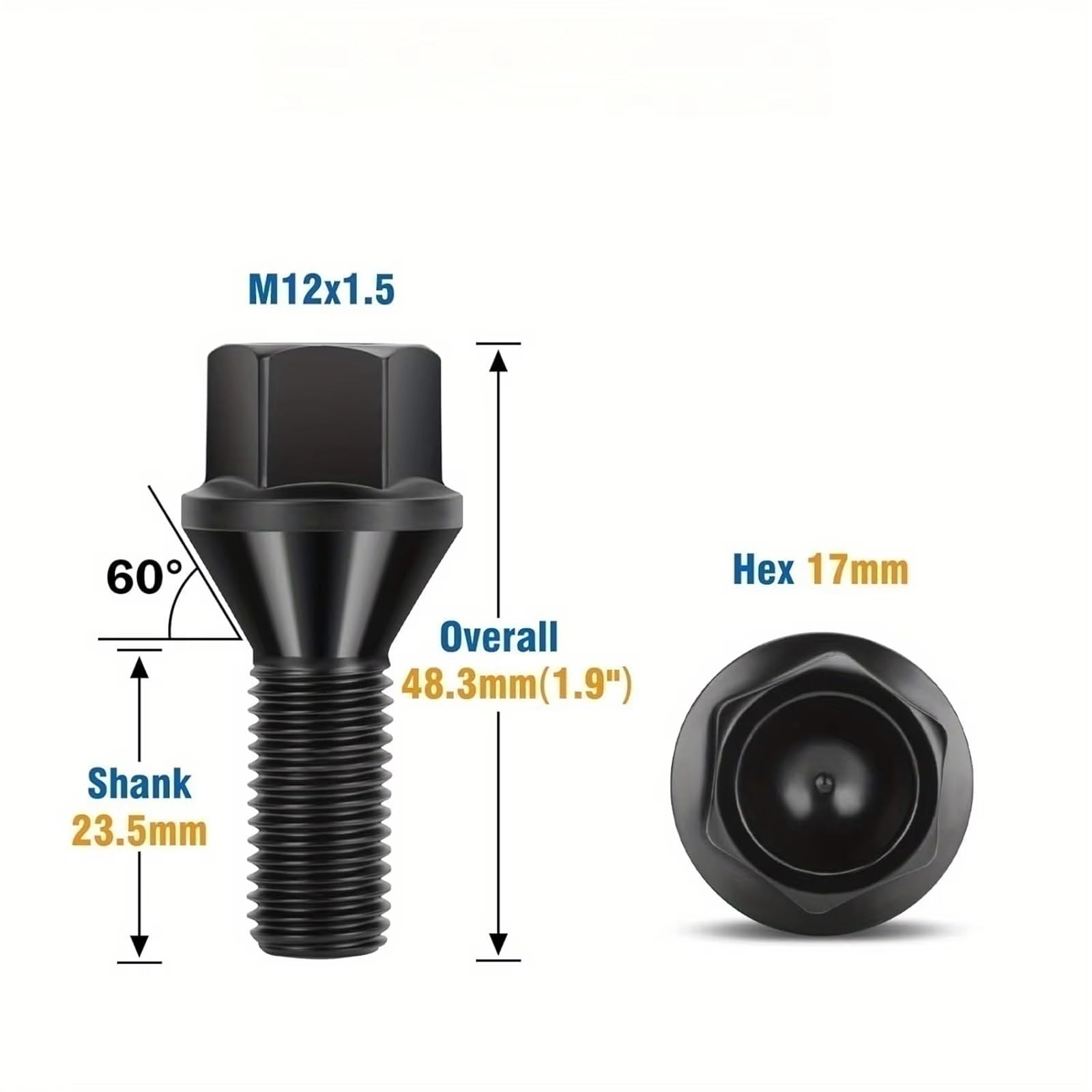 Bulloni ruota auto Compatibile Con BMW Per 3 E92 2005 2006 2007 2008 2009 2010 Set Da 20 Dadi Conici Per Cerchi In Lega OEM: 36136781150
