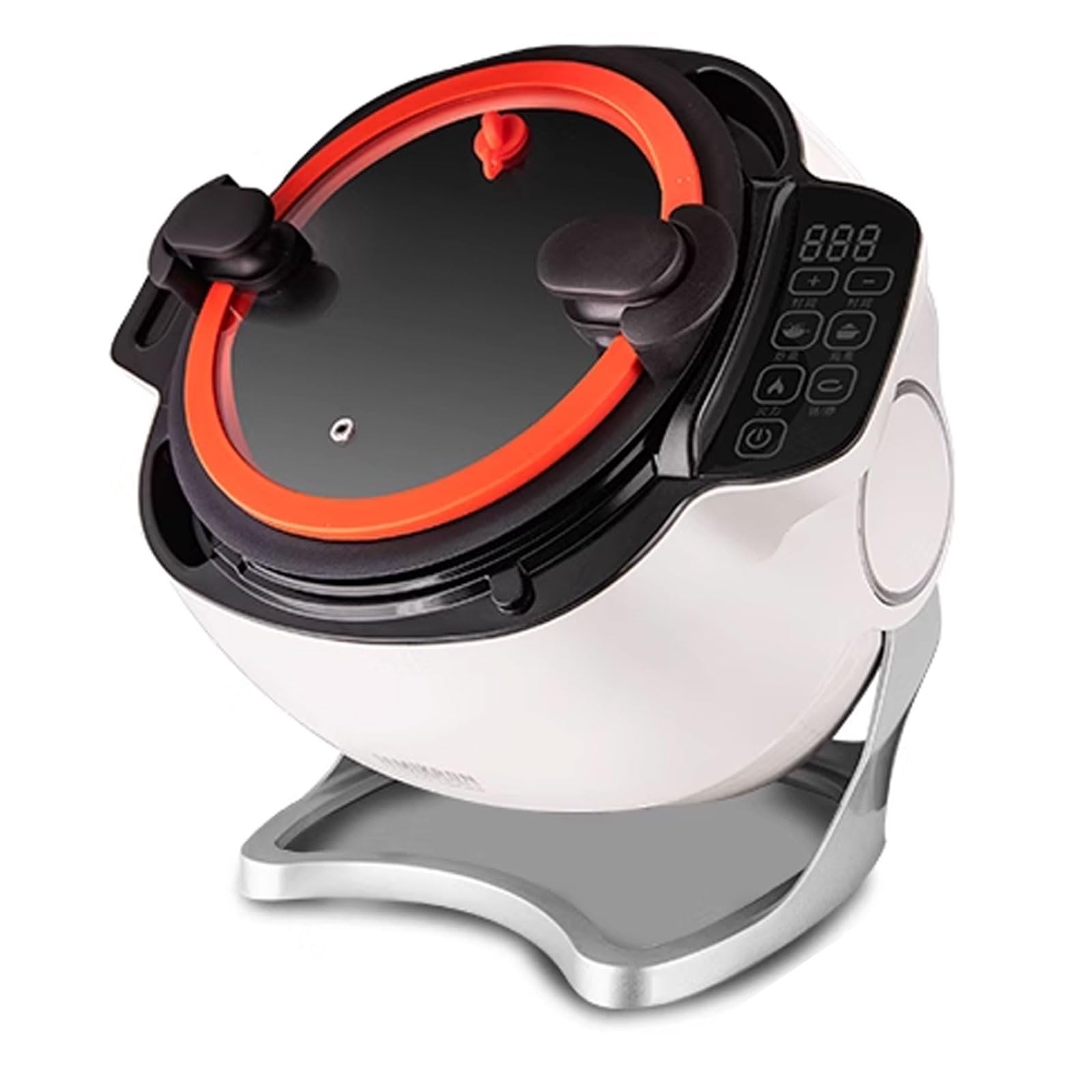 Robot De Cocina 3 Niveles De Ajuste del Cuerpo De La Olla 6L Máquina De Cocción Automática Rotación Automática De 360 ​​° Diseño De Olla Interior Antiadherente