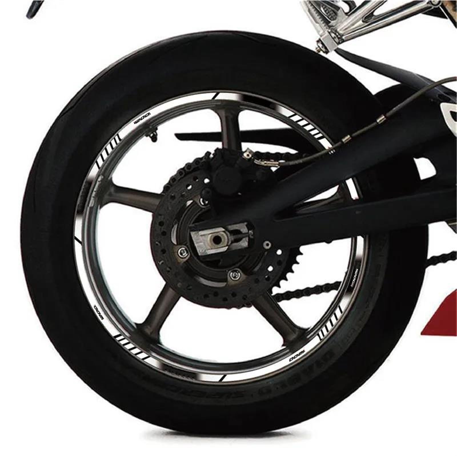 Motorradfelgen-Reifenaufkleber, Radinnenring-Aufkleber, Reflektierende Dekoration Für BMW R1200R R 1200r R1200(Style 4)