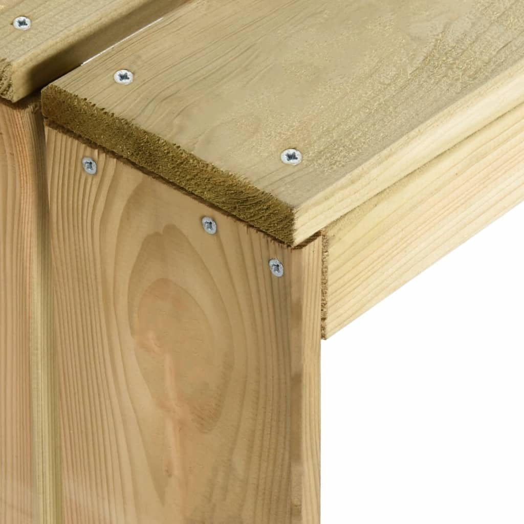 Fengshui Stół barowy 100 x 60 x 110 cm impregnowane drewno sosnowe