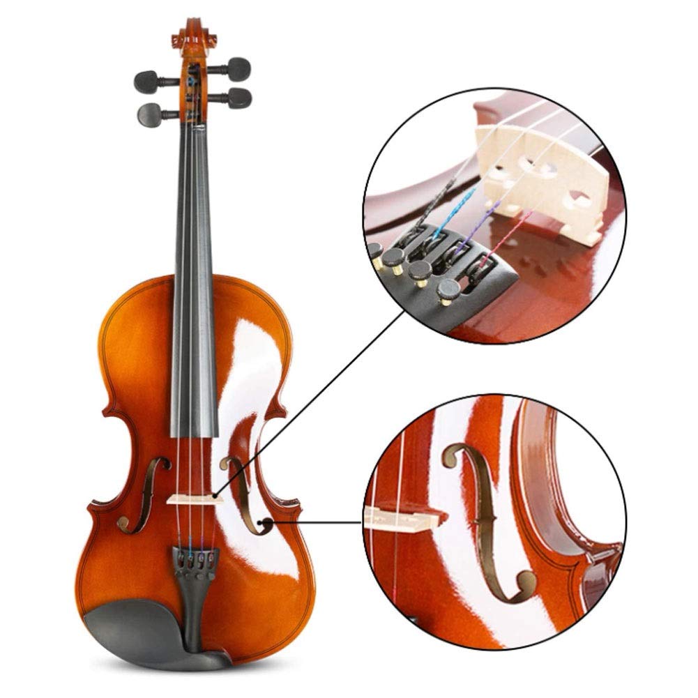 AKUSTISCHE VIOLINE 4/4 Full Size Basswood Geige Mit Bogen
