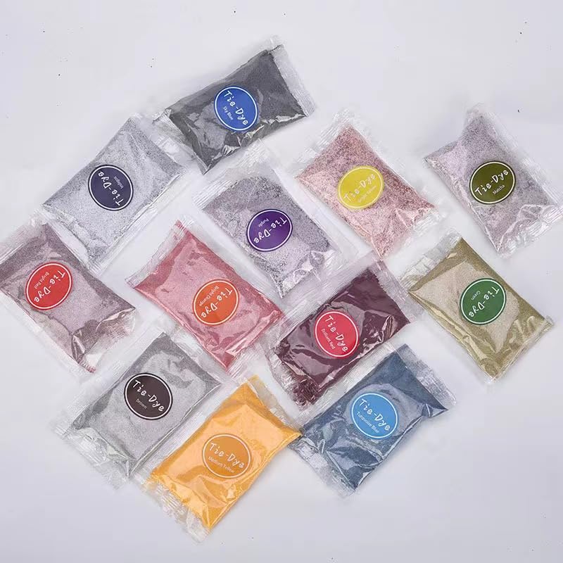 36 Colors Tie Dye Powder, Rainbow Tie Dye Powder Fabric Dye for Tie Dying, Tie Dye Kits DIY Coloring Party Supplies Suitable for Children Adult (36 Colors) - Image 7