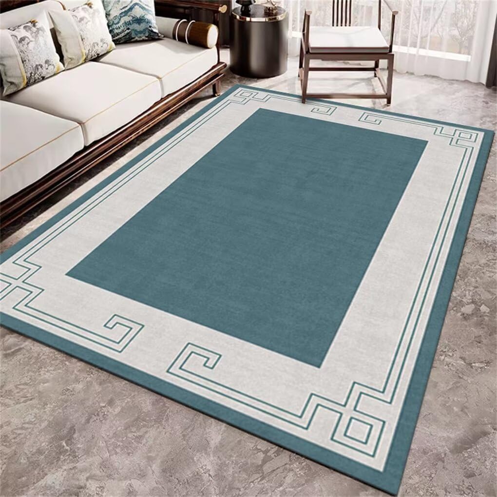 Tapis gamer bleu lavable 60x110cm idéal pour sol de chambre