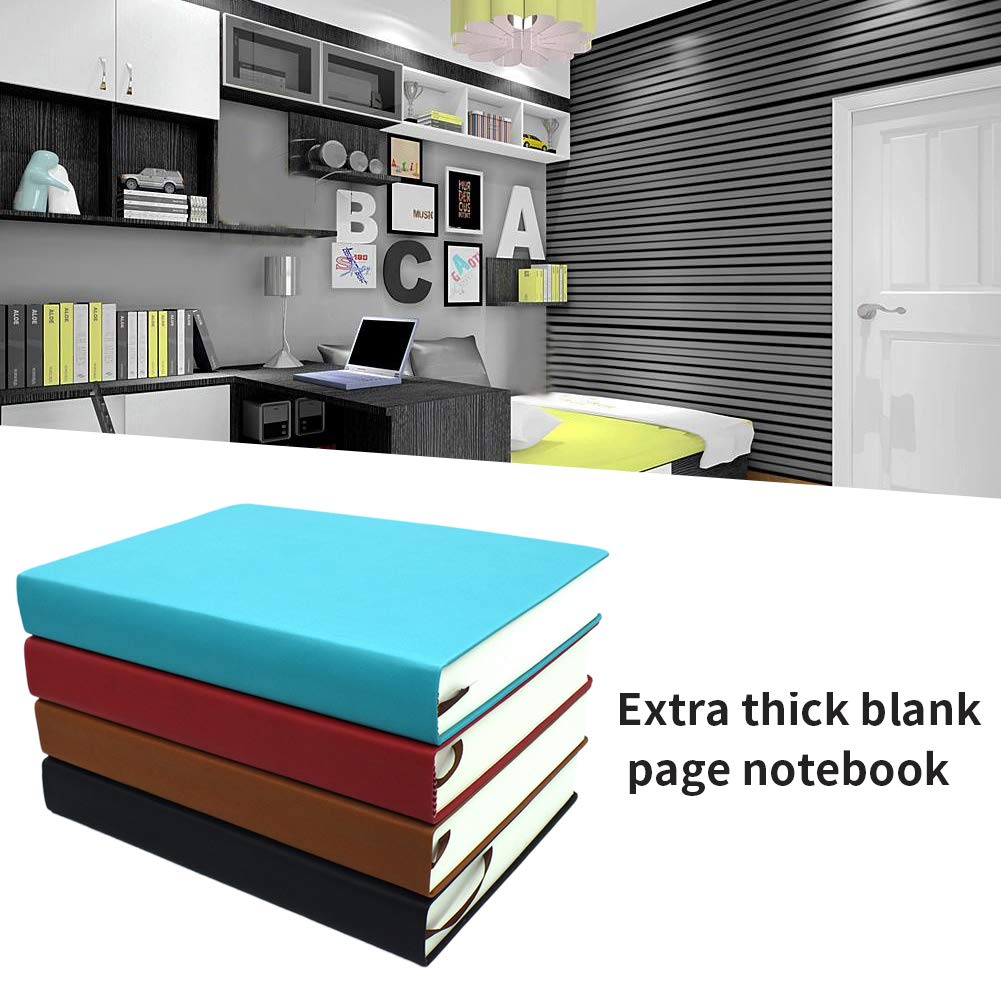 Earnmore Blank Notebook A4 Leder & Hardcover Skizzenbuch 660 Seiten 80 g/m² Dickes Tagebuch zum Schreiben von Erinnerungen Kritzeleien Zeichnen Porträt Kinder & Erwachsene