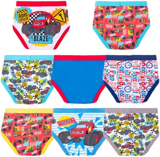 Miniatura 3 de Ropa interior para niños con licencia Mickey Mouse Blaze Cars Paw Patrol Marvel Toy Story paquete de 8 calzoncillos para niños pequeños y grandes