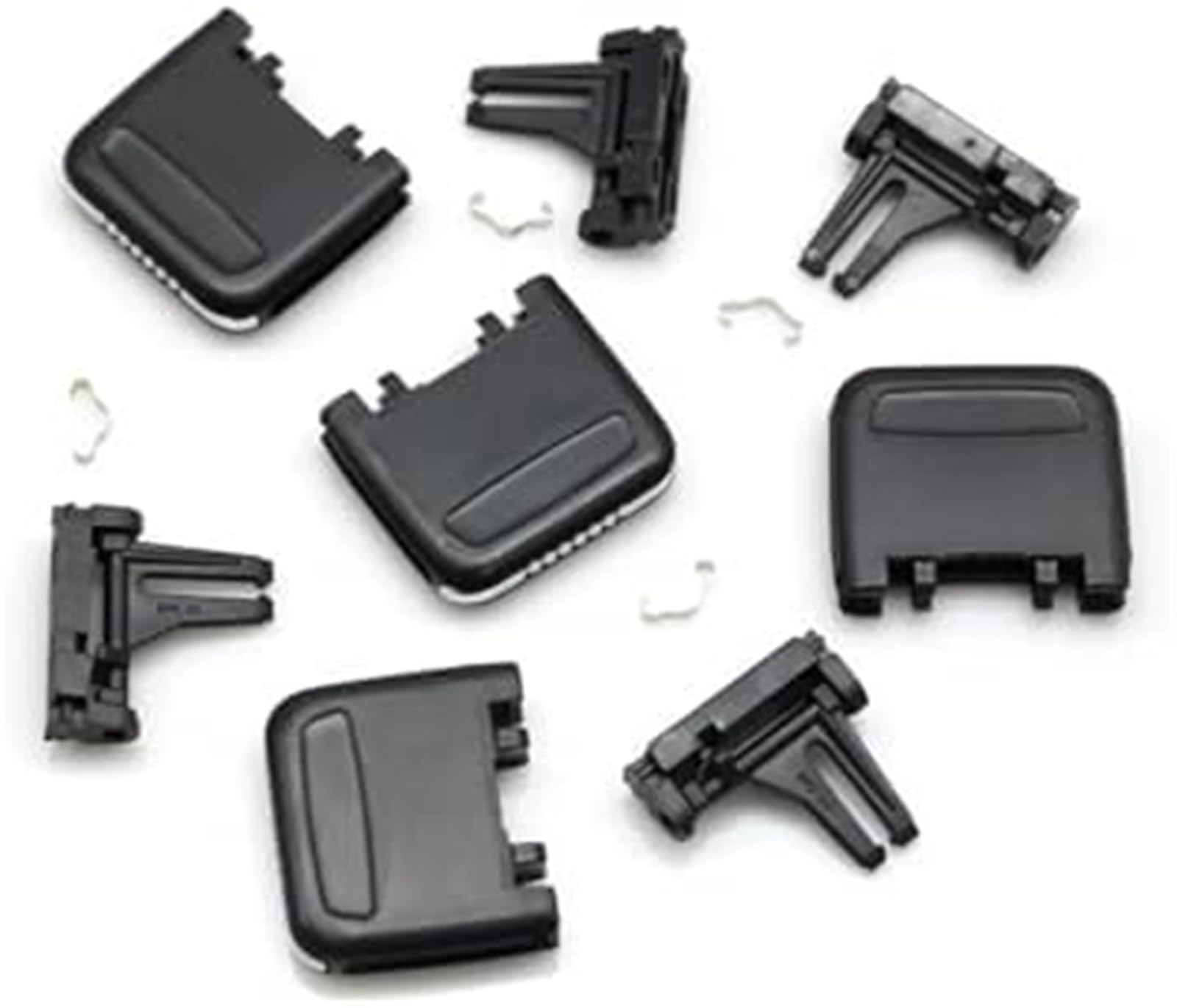 Zestaw naprawczy wylotu powietrza z tyłu samochodu Centralny nawiew na osłonę chłodnicy Ac Grille Zakładka dla CAYENNE 2010-2016 Klips do nawiewu samochodowego(BLACK 6PCS)
