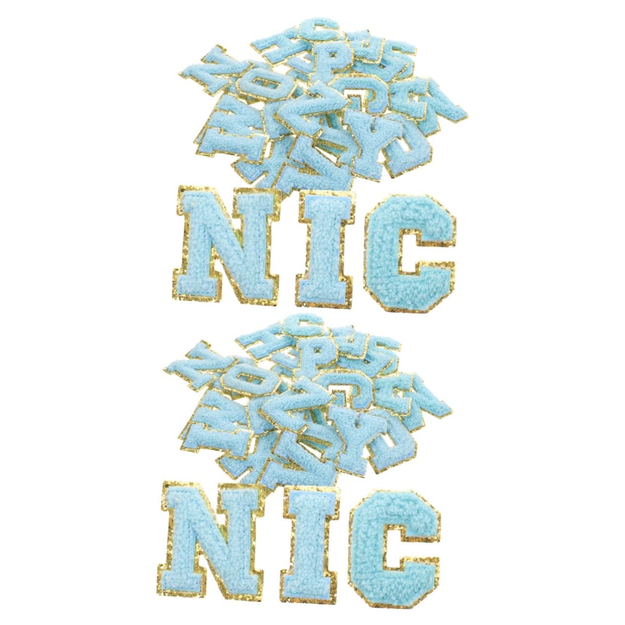 STOBOK 52pezzi Toppe Decorativa Ricamate Per Cucito Adesivi Multiuso Per Riparazione Abbigliamento Jeans Borse e Cappelli Di Patches Lettera