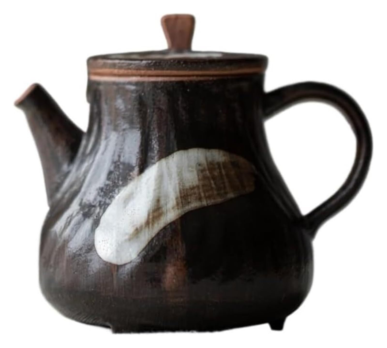 PBWERIGL Japanese ceramic tea pot, Retro Ceramic Teapot With Filter Handmade Porcelain