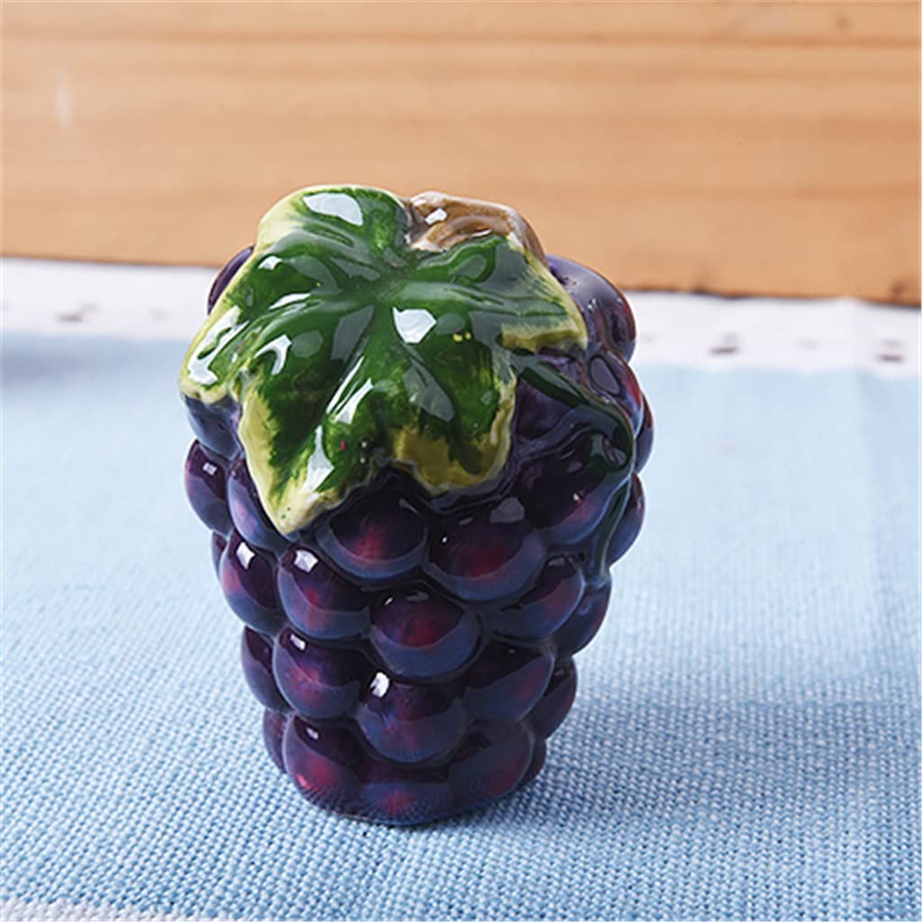 Scatola per stuzzicadenti in Ceramica Dipinta a Mano a Forma di Frutta Scatola per stuzzicadenti Decorazione per la casa Piccoli Ornamenti (D Come Mostra)