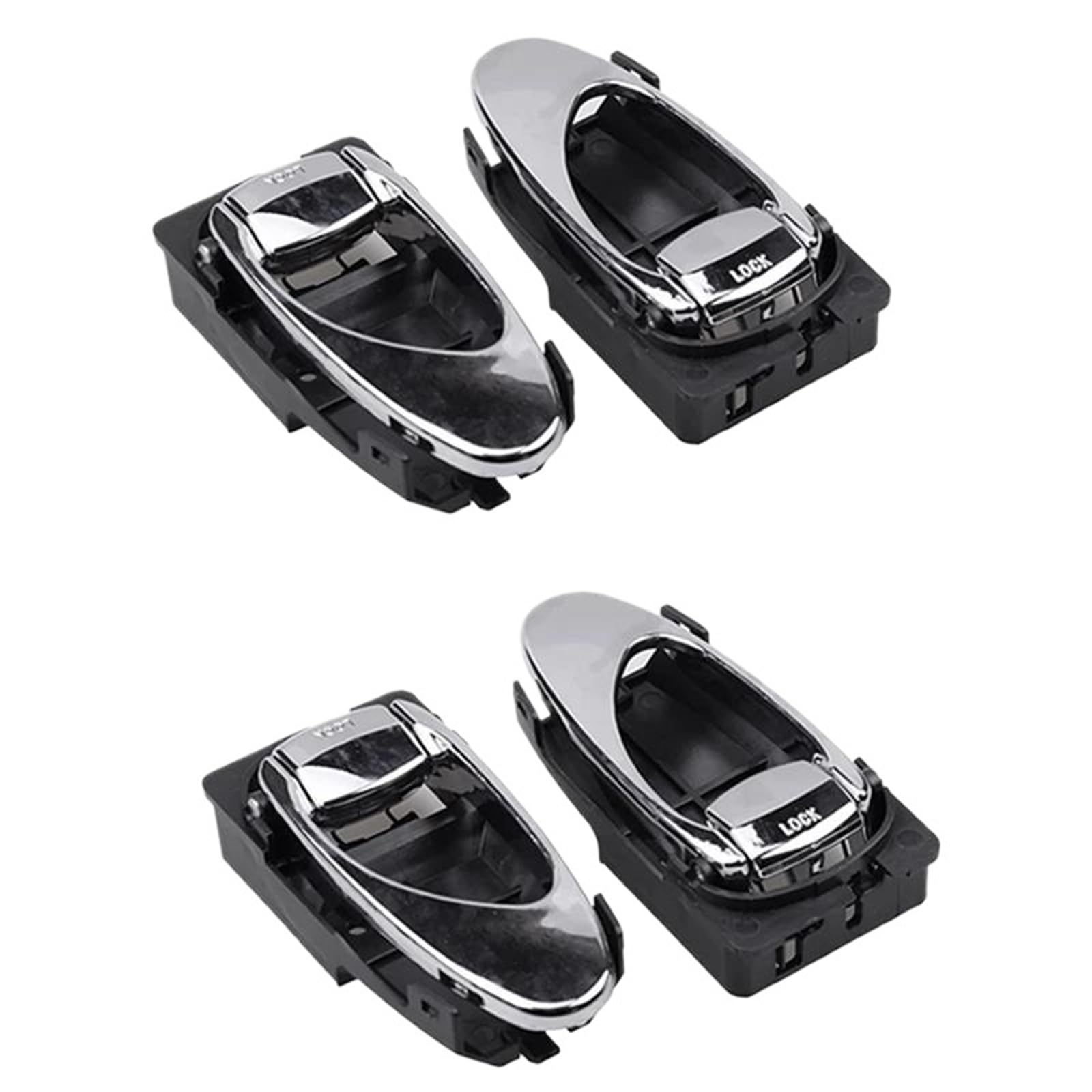 FHCBUTAE Interior Car Handle 4 Pieces Car Interior Door Handle for Daewoo for Leganza 1997 1998 1999 2000 2001 2002