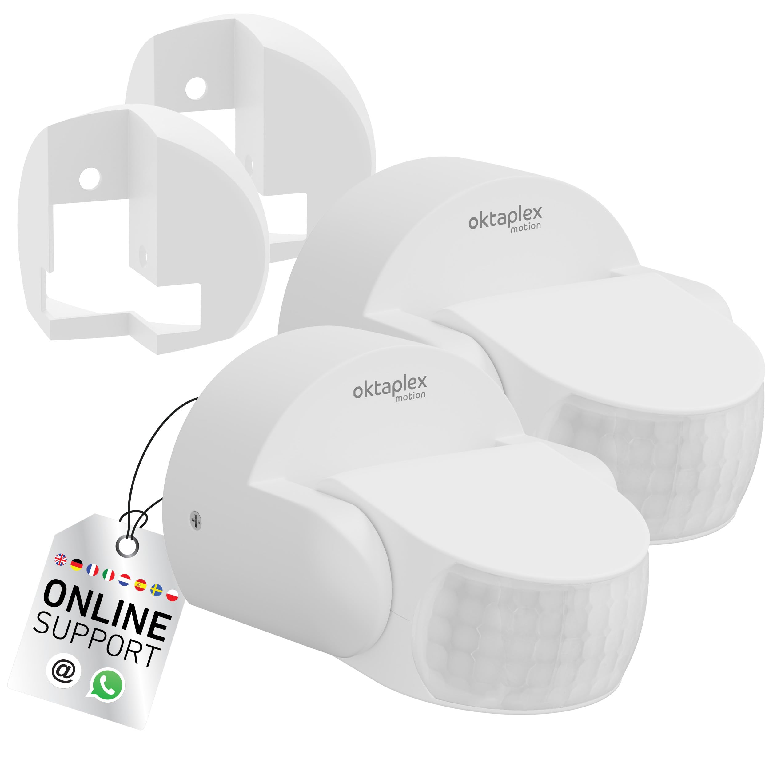 Oktaplex Lot de 2 Bea détecteur de Mouvement extérieur avec Support d’Angle