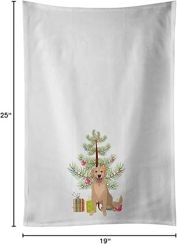 Miniatura 4 de Caroline's Treasures WDK3065WTKT Golden Retriever Fawn #3 - Juego de 2 toallas decorativas de cocina para baño, para manos, cara, cabello, yoga, té,