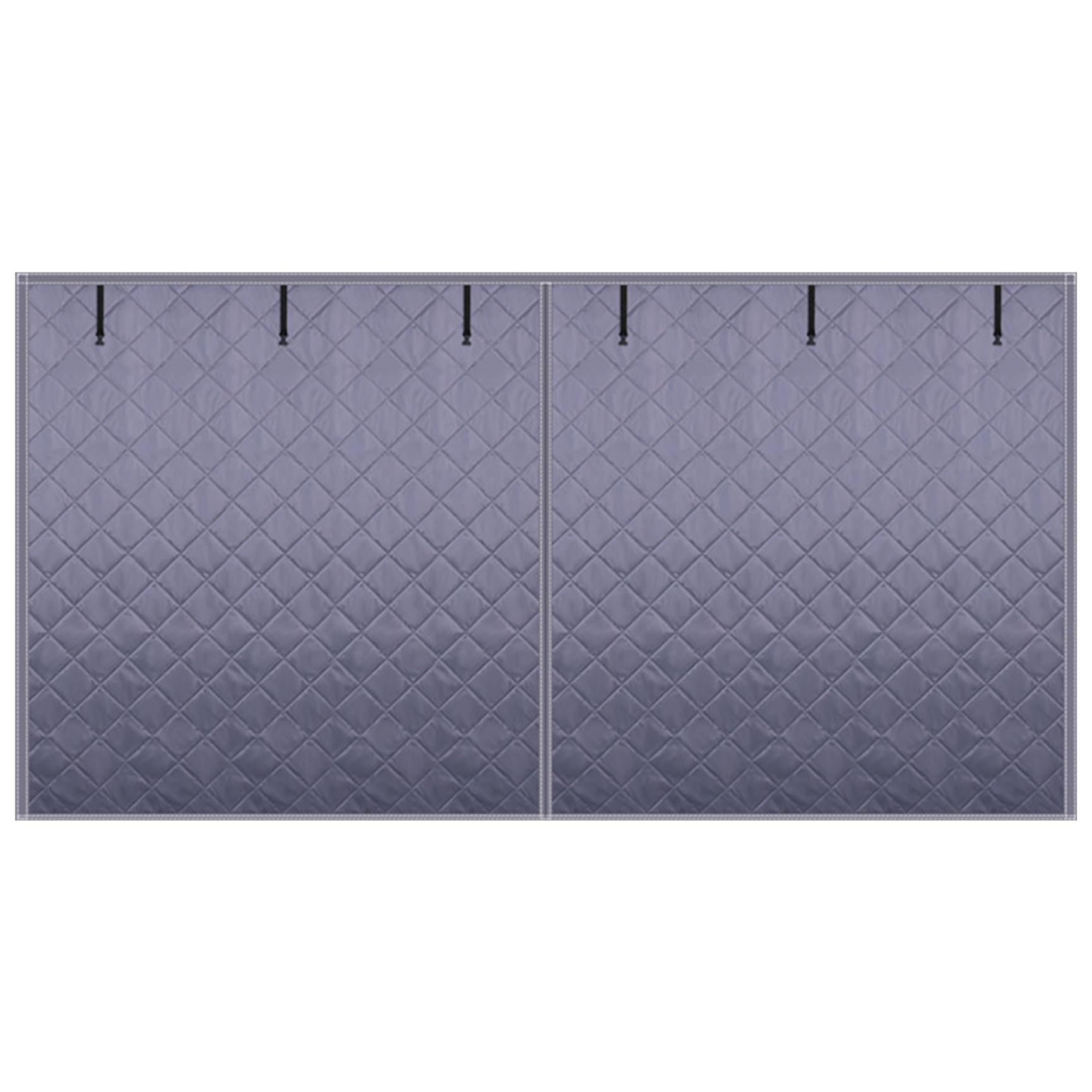 Rideau porte garage en coton isolant thermique coupe-vent 2,4x2,1m