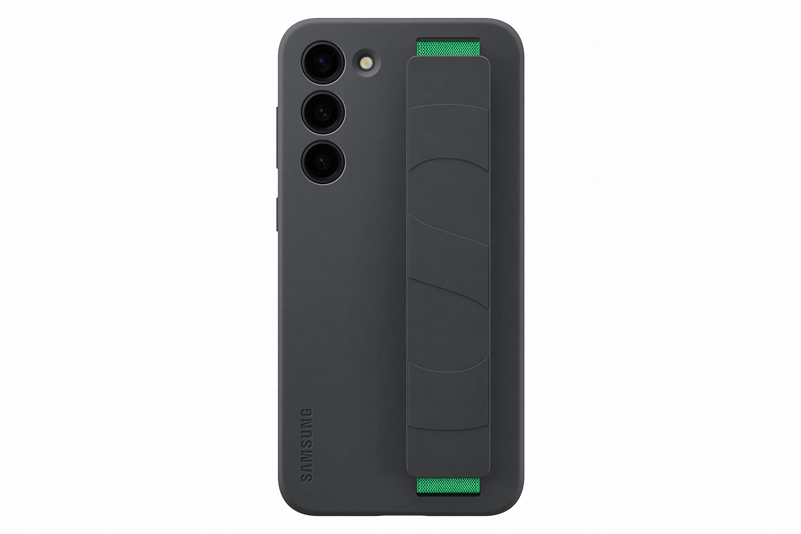 Samsung Silicone Grip Smartphone Case EF-GS916 für Galaxy S23+, Handy-Hülle, Fingerhalterung, Schlankes Design, Black