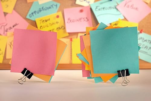 Vista 11 de Coideal Clips negros medianos para carpeta de 1.25 pulgadas, 24 clips plegables de 1.260 in para oficina, escuela (1 1/4 pulgadas)